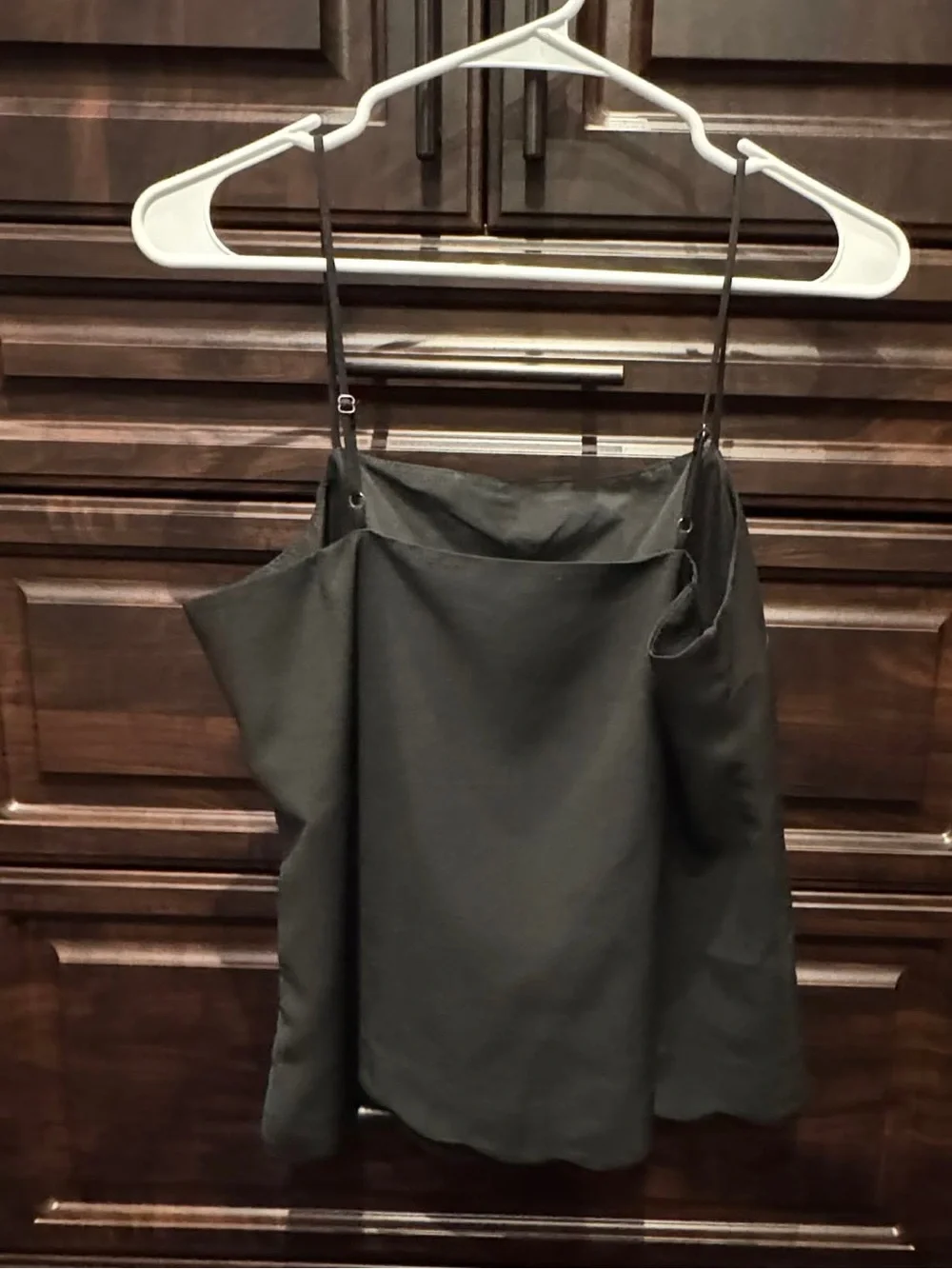 J. Crew Black Satin Cowl Neck Tank SIZE 4